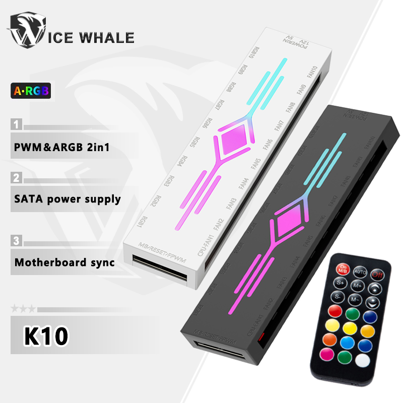 Fan Hub Rgb Controller - ICE Whale K10 Hub para Ventiladores
