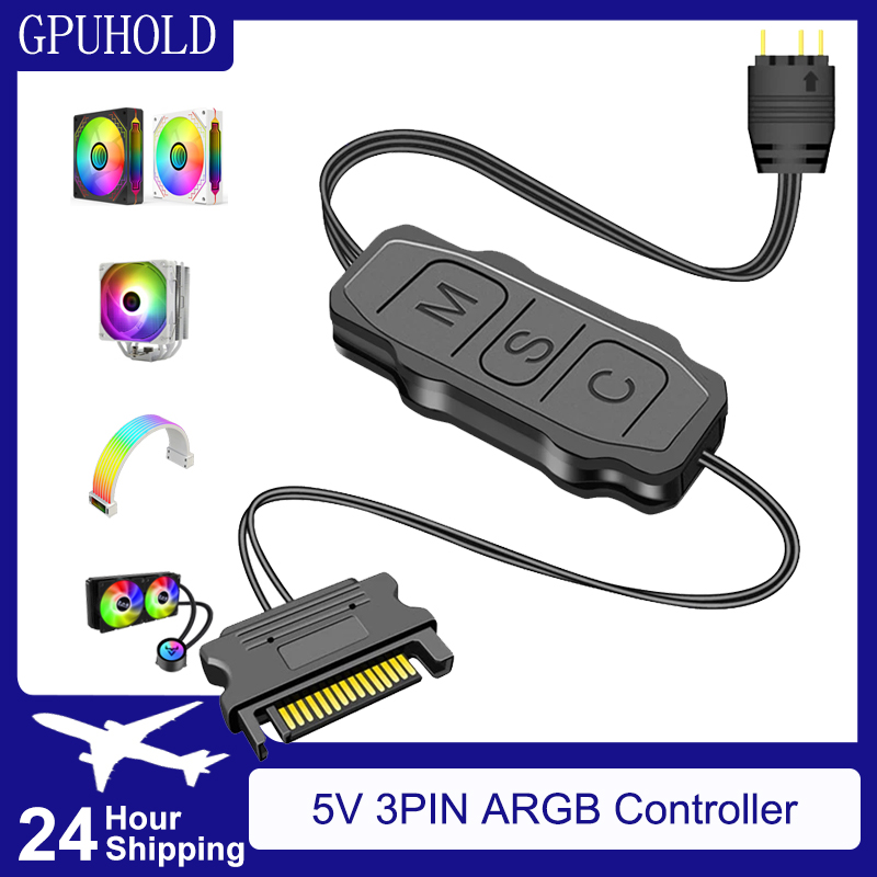 Fan Hub Rgb Controller - GPUHOLD SATA interfaz 5V 3PIN ARGB