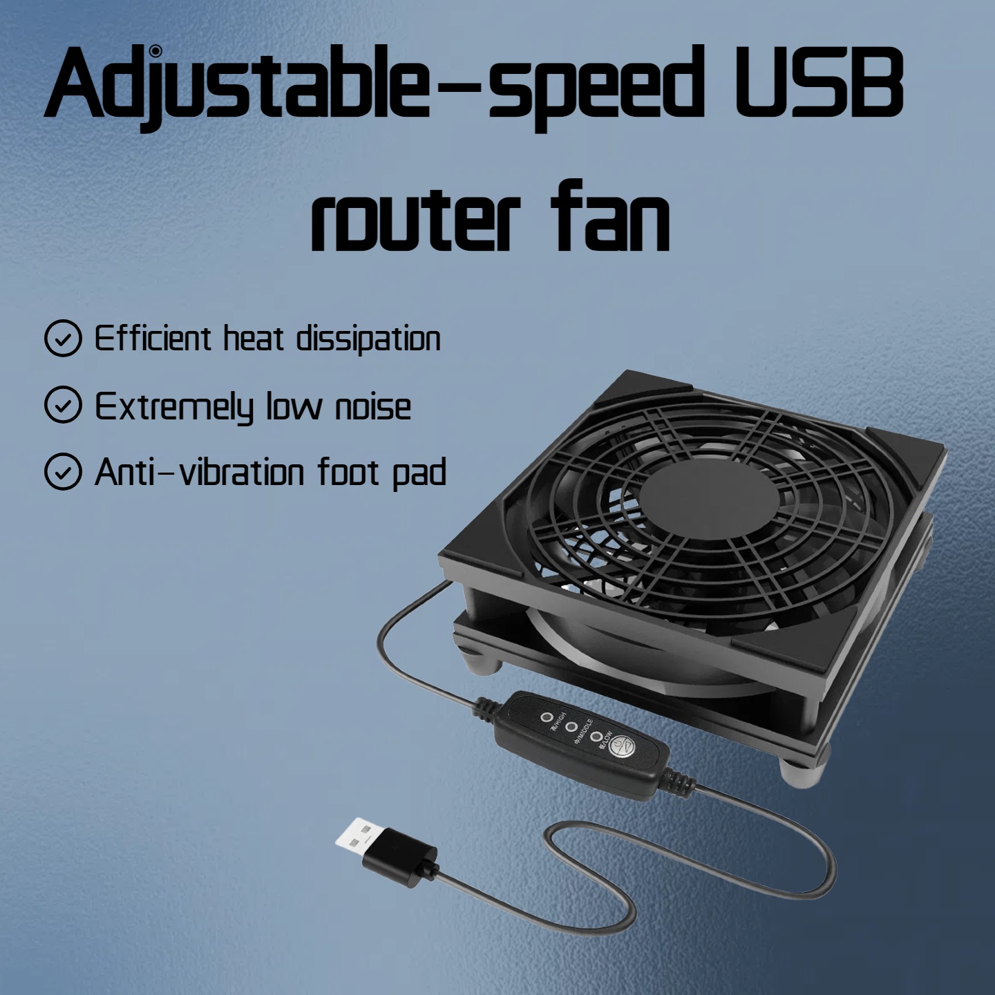 Fan Hub Rgb Controller - Ventilador Ajustable de 3 Velocidades con