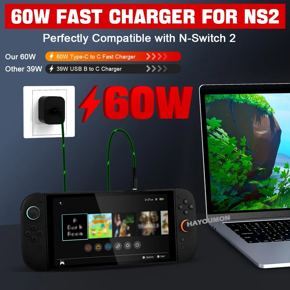 Adaptador de CA Tipo-C de 60W  - Gaming Accessories Wall Mount reseña y precio