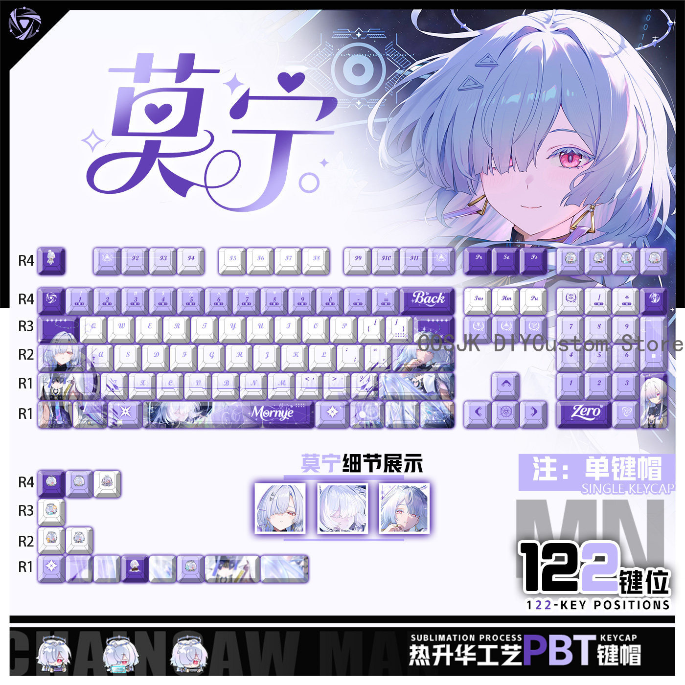122 Teclas Anime Mornye Wuther - Gaming Accessories In China reseña y precio