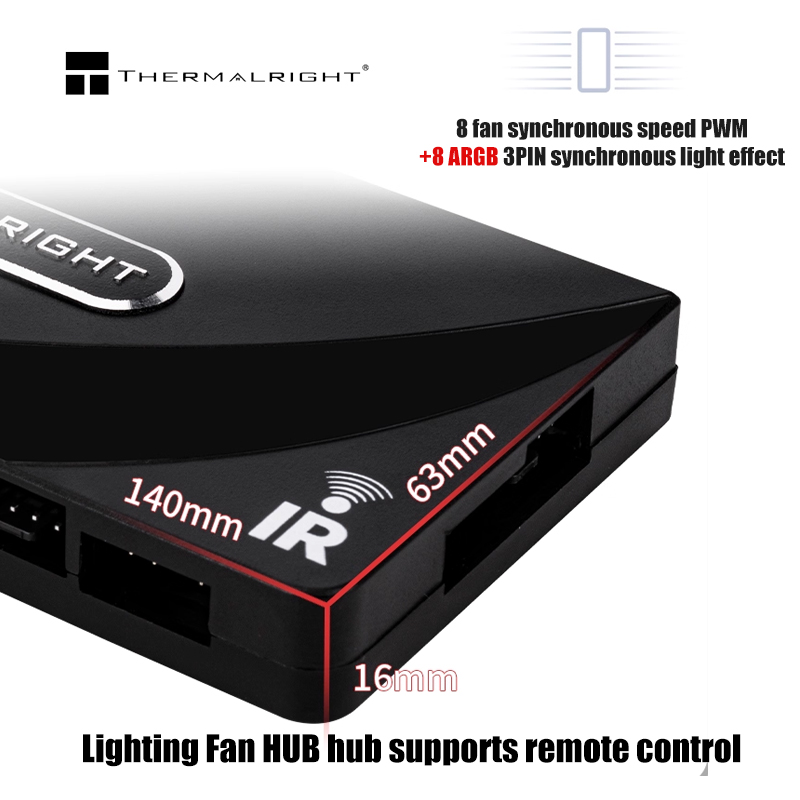 Thermalright 1 a 8 4 pines PWM - Fan Hub Rgb Controller reseña y precio